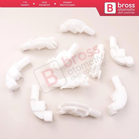 10 Adet Cam Kriko İndirme Kaldırma Mekanizma Kablo Ucu Halat Dübeli Tip BCP042