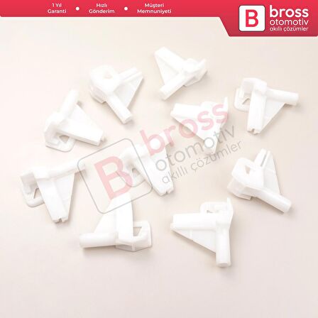 10 Adet Cam Kriko İndirme Kaldırma Mekanizma Kablo Ucu Halat Dübeli Tip BCP044