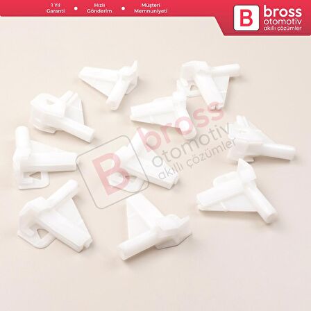 10 Adet Cam Kriko İndirme Kaldırma Mekanizma Kablo Ucu Halat Dübeli Tip BCP044