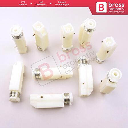 10 Adet Cam Kriko İndirme Kaldırma Mekanizma Kablo Ucu Halat Dübeli Tip BCP054