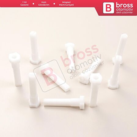 10 Adet Cam Kriko İndirme Kaldırma Mekanizma Kablo Ucu Halat Dübeli Tip BCP057