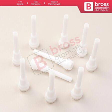 10 Adet Cam Kriko İndirme Kaldırma Mekanizma Kablo Ucu Halat Dübeli Tip BCP058