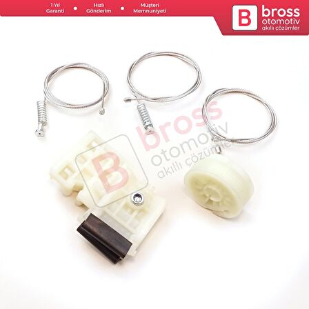 Hyundai Tucson MK3 TL TLE 2015-2023 82481D3011 İçin Elektrikli Ön Sağ Kapı Cam Kriko Tamir Seti