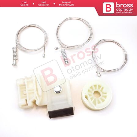 Skoda Octavia MK1 1U 2001-2010 Makyajlı Kasa İçin Elektrikli Arka Sol Kapı Cam Kriko Tamir Seti