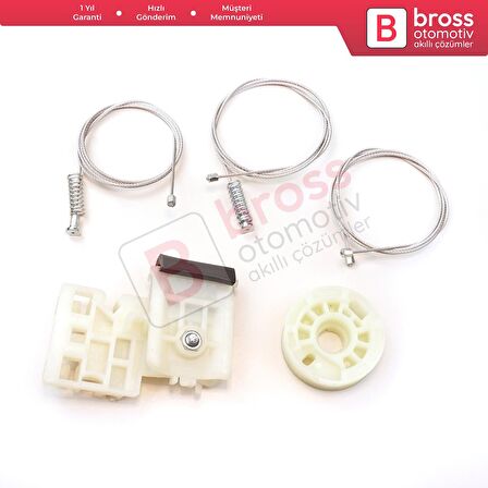 Skoda Octavia MK1 1U 2001-2010 Makyajlı Kasa İçin Elektrikli Arka Sol Kapı Cam Kriko Tamir Seti