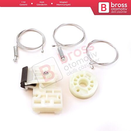 Skoda Octavia MK1 1U 2001-2010 Makyajlı Kasa İçin Elektrikli Arka Sol Kapı Cam Kriko Tamir Seti