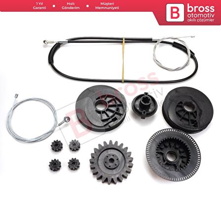 Mercedes Vito London Taxi 2008-On için Yan Elektrikli Sürgülü Kapı Tamir Takımı 6398200442