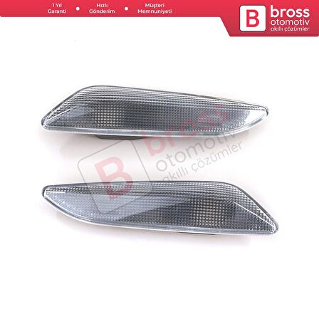 Fiat Egea Tipo 356 Alfa 147 156 Lancia Delta Ypsilon 3 İçin  Beyaz Yan Çamurluk Sinyali SAĞ SOL
