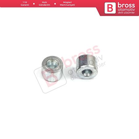 BCR004 Cam Kriko Kablo Halat Uç Pimi Tutma Perçini 5.5x4/1.7 mm 100 Adet