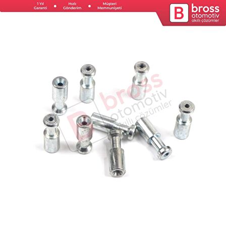 BCR007 Cam Kriko Kablo Halat Uç Pimi Tutma Perçini 5.5x16/1.7 mm 100 Adet