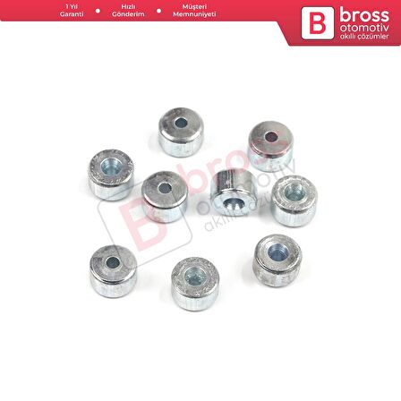 BCR008 Cam Kriko Kablo Halat Uç Pimi Tutma Perçini 6x3.5/1.7 mm 100 Adet