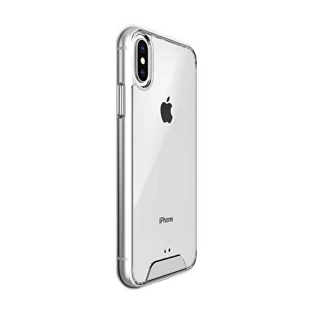 Gpack Apple iPhone Xs Max Kılıf Gard Nitro Şeffaf Sert Silikon