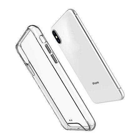 Gpack Apple iPhone Xs Max Kılıf Gard Nitro Şeffaf Sert Silikon