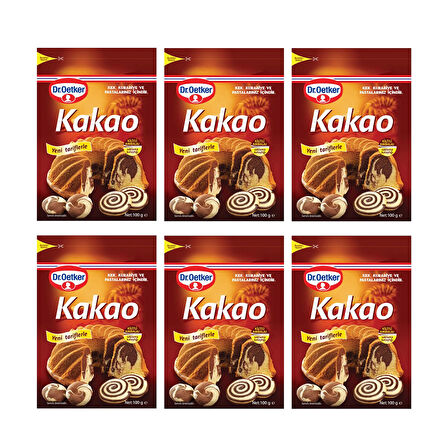 Dr. Oetker Kakao 100 Gr x 6 Adet