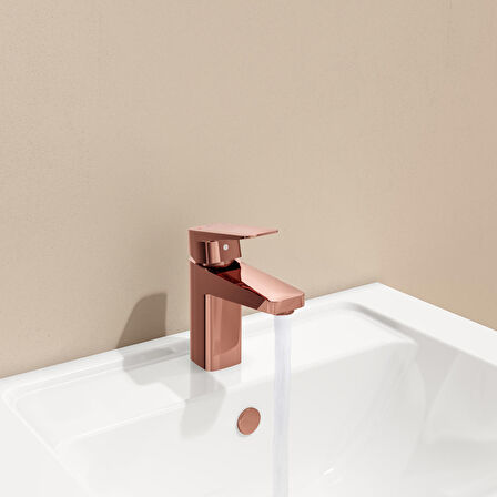Artema Root Square A4273226 Lavabo Bataryası, Bakır