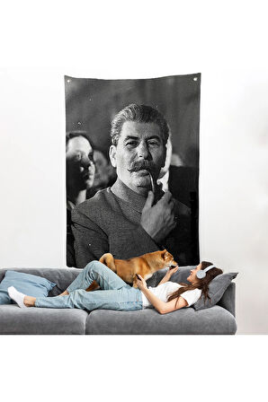 Joseph Stalin Rusya ve Sovyetler Birliği SSCB Duvar Örtüsü-7936