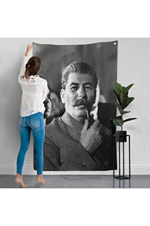 Joseph Stalin Rusya ve Sovyetler Birliği SSCB Duvar Örtüsü-7936