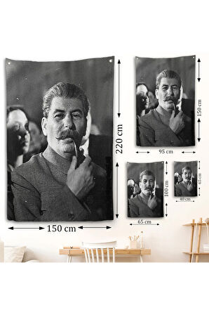 Joseph Stalin Rusya ve Sovyetler Birliği SSCB Duvar Örtüsü-7936