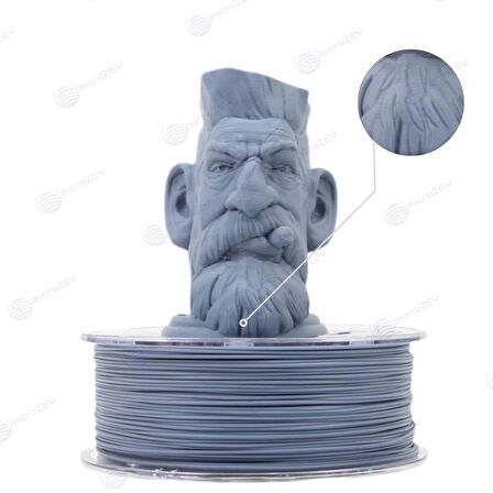 Microzey 1.75 Mm Antrasit Gri Pla Pro Filament 1KG