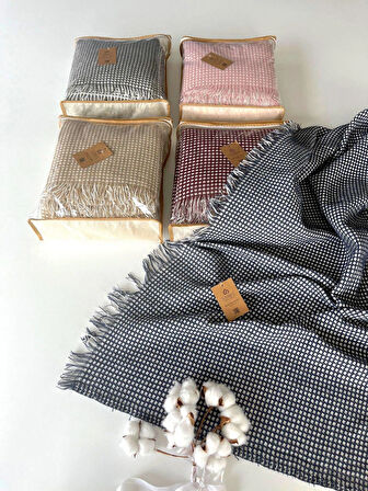 200X220 WAFFLE PİKE - İNDİGO MAVİ