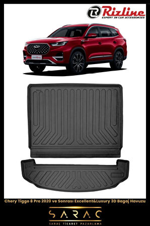 Rizline Chery Tiggo 8 Pro Luxury 2024 Model 3D Bagaj Havuzu