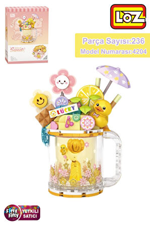 Loz Creative Serisi Ördek Figürlü Bardak Modeli 236 Parça Oyuncak Yapım Seti FFLZ-4204