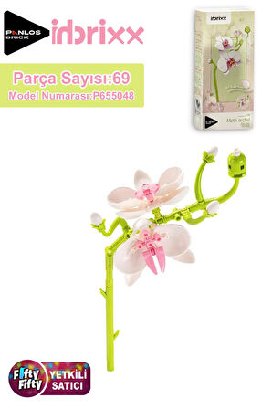 Panlos İnbrixx Serisi Dekoratif ve Koleksiyonluk Phalaenopsis Çiçek Modeli 69 Parça Yapım Seti -FFP655048