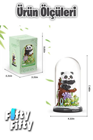 Panlos Yko Serisi Dekoratif ve Koleksiyonluk Panda Modeli 1083 Parça Yapım Seti -FFP1279