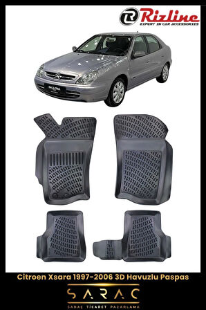 Rizline Citroen Xsara 2000 Model 3D Havuzlu Paspas