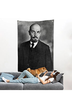 Sovyet lideri Vladimir Lenin Duvar Örtüsü-7944
