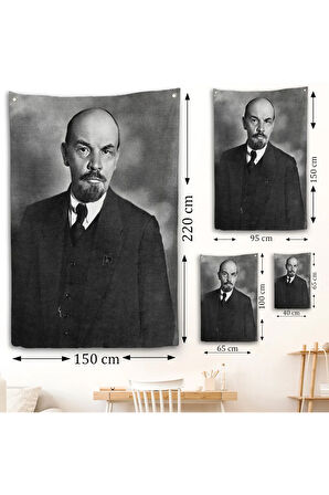 Sovyet lideri Vladimir Lenin Duvar Örtüsü-7944
