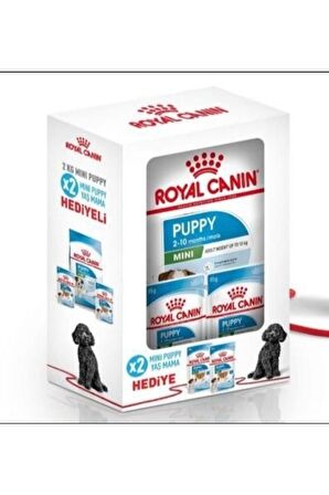 Mini Puppy Bundle / Küçük Irk Yavru Köpek Maması 2 Kg + Pouch Yaş Mama 85g X 2 Adet