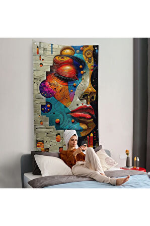 Soyut Kadın Duvar Örtüsü-7945