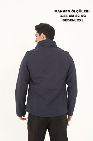Camp460 Outdoor Tactical Softshell Su & Rüzgara Dayanıklı içi Polarlı Erkek Taktik Mont