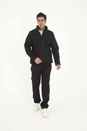 Camp460 Outdoor Tactical Softshell Su & Rüzgara Dayanıklı içi Polarlı Erkek Taktik Mont