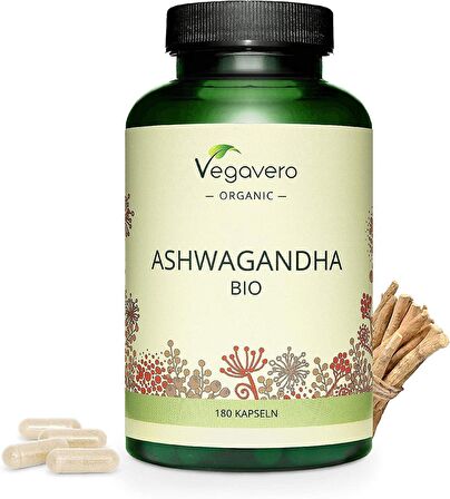 Ashwagandha Vegavero® 1800mg Root Powder 180 KAPSÜL