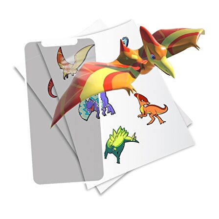 HoloToyz Sticker Jurassic Dinos AR Uyumlu Etiket