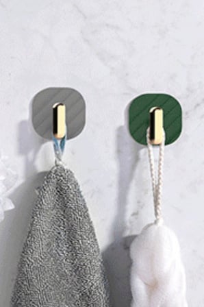 BY NEVSER®  2li Yapışkanlı Retro Askılık Dolap Kapak Kulpu Gri