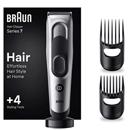 Braun Series 7 HC7390 Erkekler İçin 17 Uzunluk Ayarına Sahip Saç Kesme Makinesi