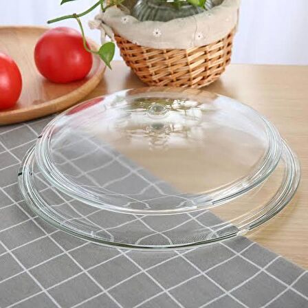 Cam Kapak Pyrex Tencere Tava Sahan Cam Kapağı 26 cm