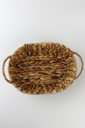 Hasır Rattan Ekmeklik Ekmek Sepeti Oval 24*18cm