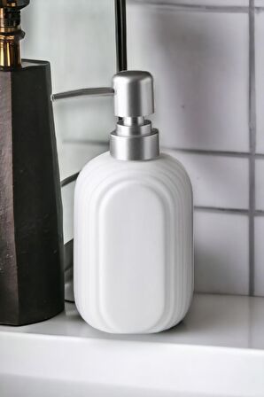 Stoneware Sıvı Sabunluk Beyaz 300ml G3137 