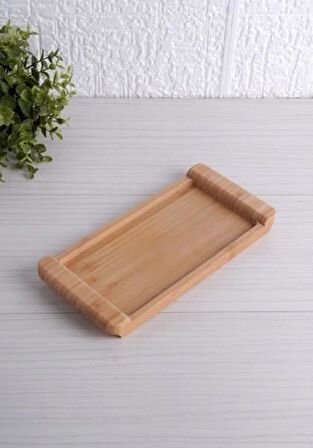 Bambu Tepsi Küçük Boy 24*12cm Servis Sunum Tepsi