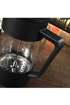 French Press Filtre Kahve Ve Bitki Çayı Demliği 350 ML