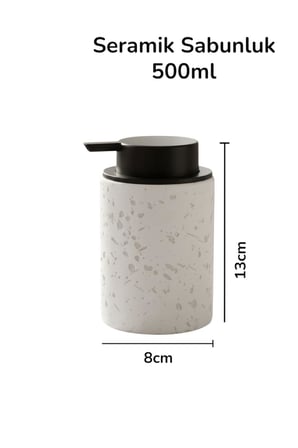 Stoneware Sıvı Sabunluk Beyaz 48996
