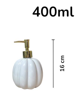 Seramik Sıvı Sabunluk 400ml Beyaz 40273