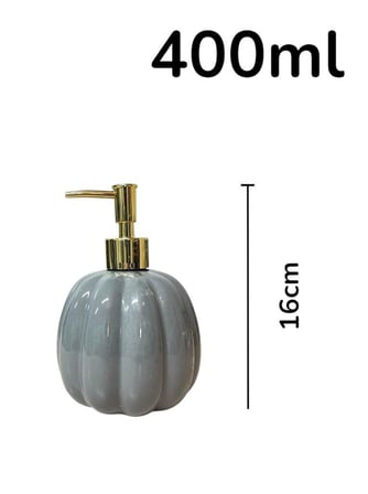 Seramik Sıvı Sabunluk 400ml Gri 40273