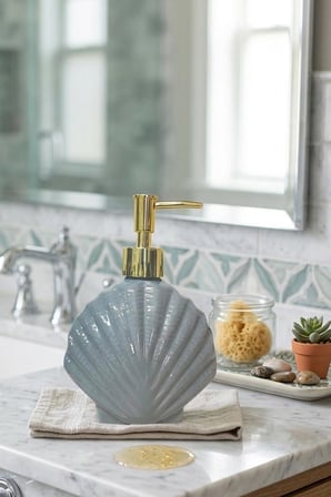 Stoneware Sıvı Sabunluk İstiridye Gri 40266