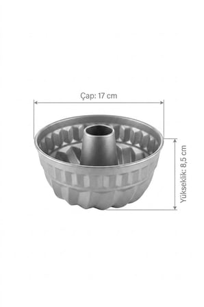 Gourmet Metal Borulu Kek Kalıbı Küçük Boy 17cm 