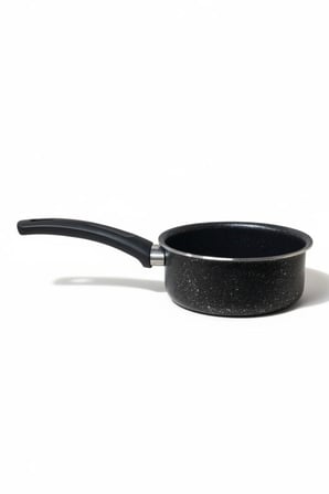 Granit Görünümlü 4 Parça Mini Tencere Tava Seti (14 cm Çap) 3 Tencere 1 Kapak